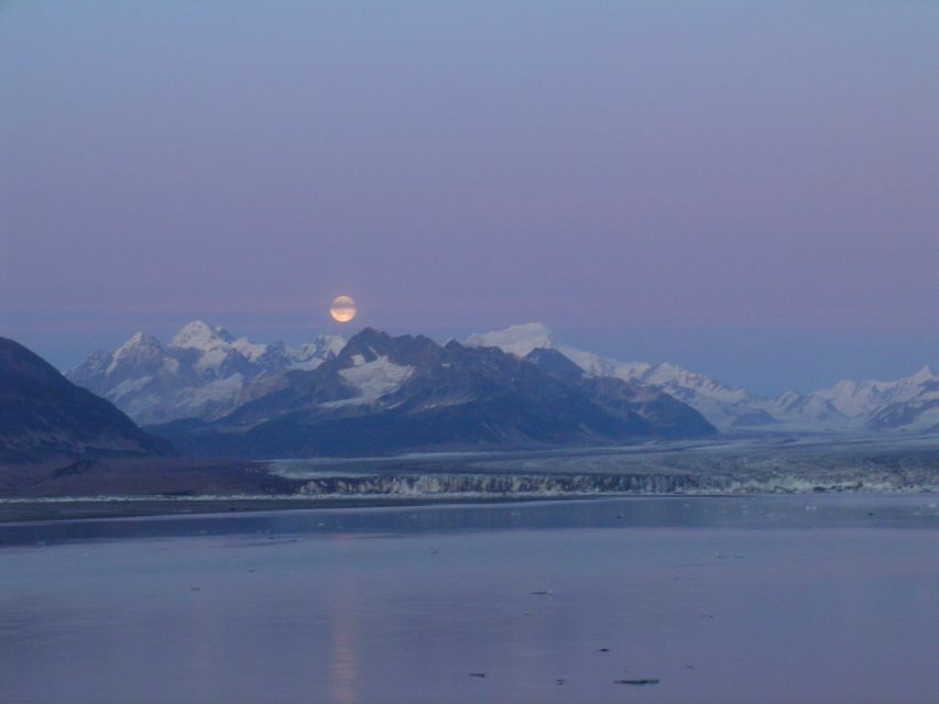 Moon Rise over Miles Glacier